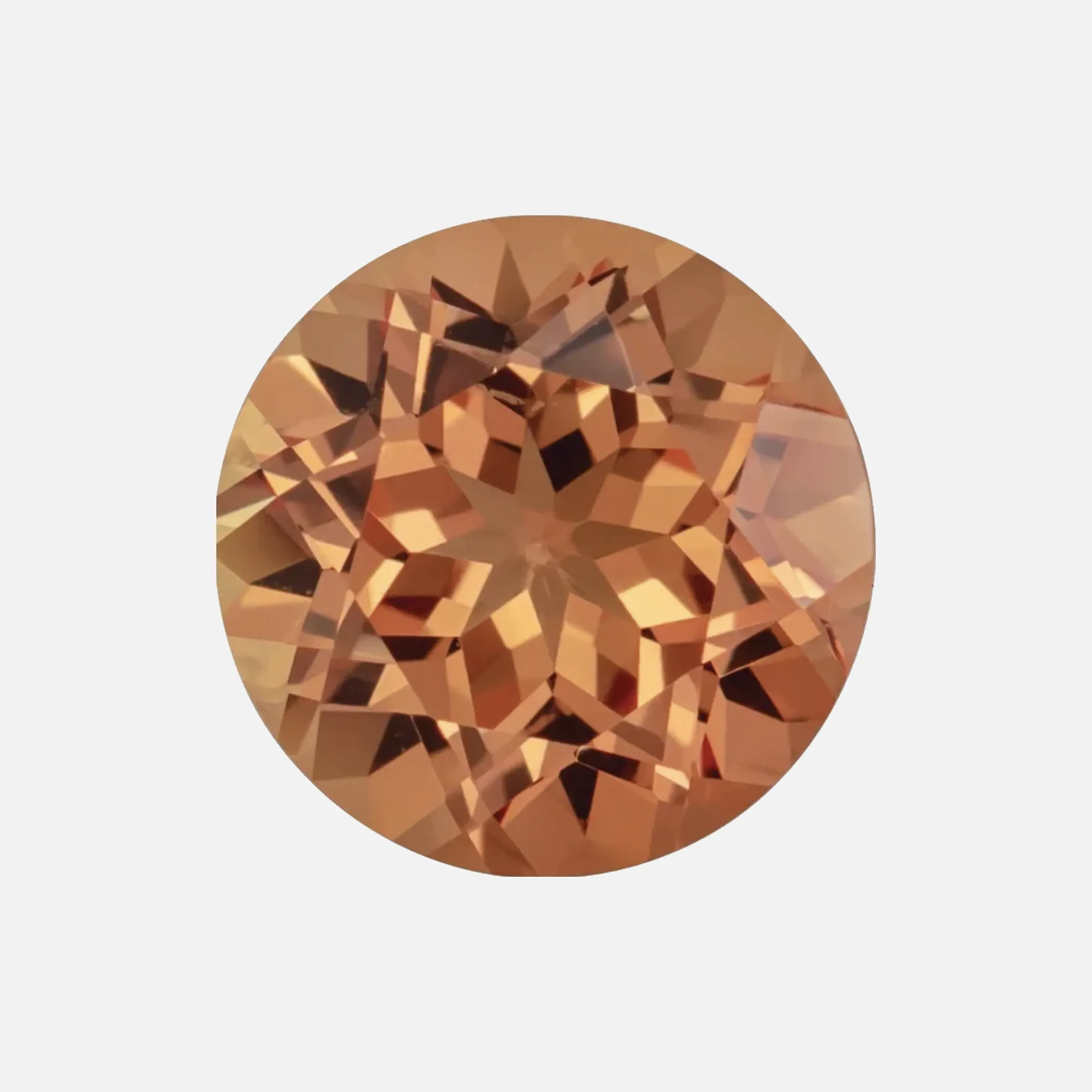 . Lab-grown Orange Sapphire