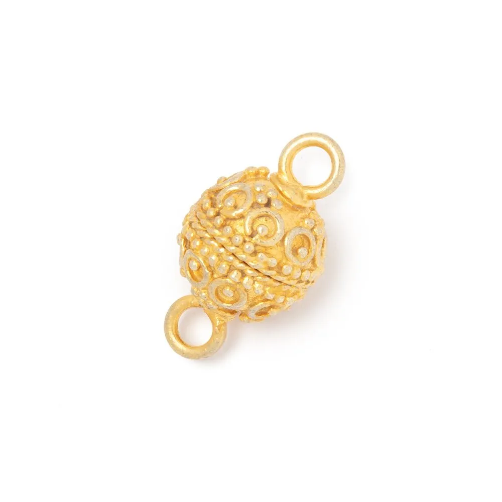 10mm Circle & Dot Design Magnetic Clasp 1 piece