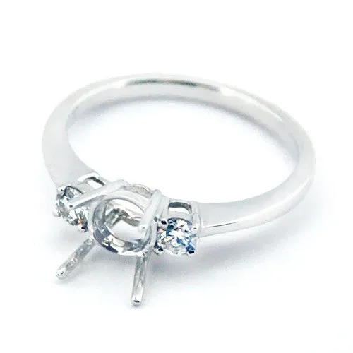 18K Gold Diamond Ring Mount 10011638
