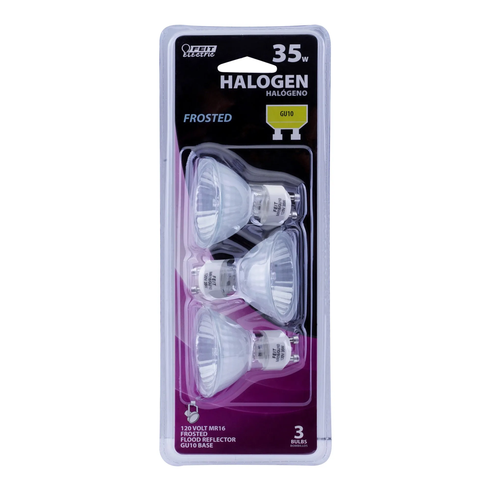35W Warm White (3000K) GU10 Base MR16 Halogen Light Bulb (3- Pack)