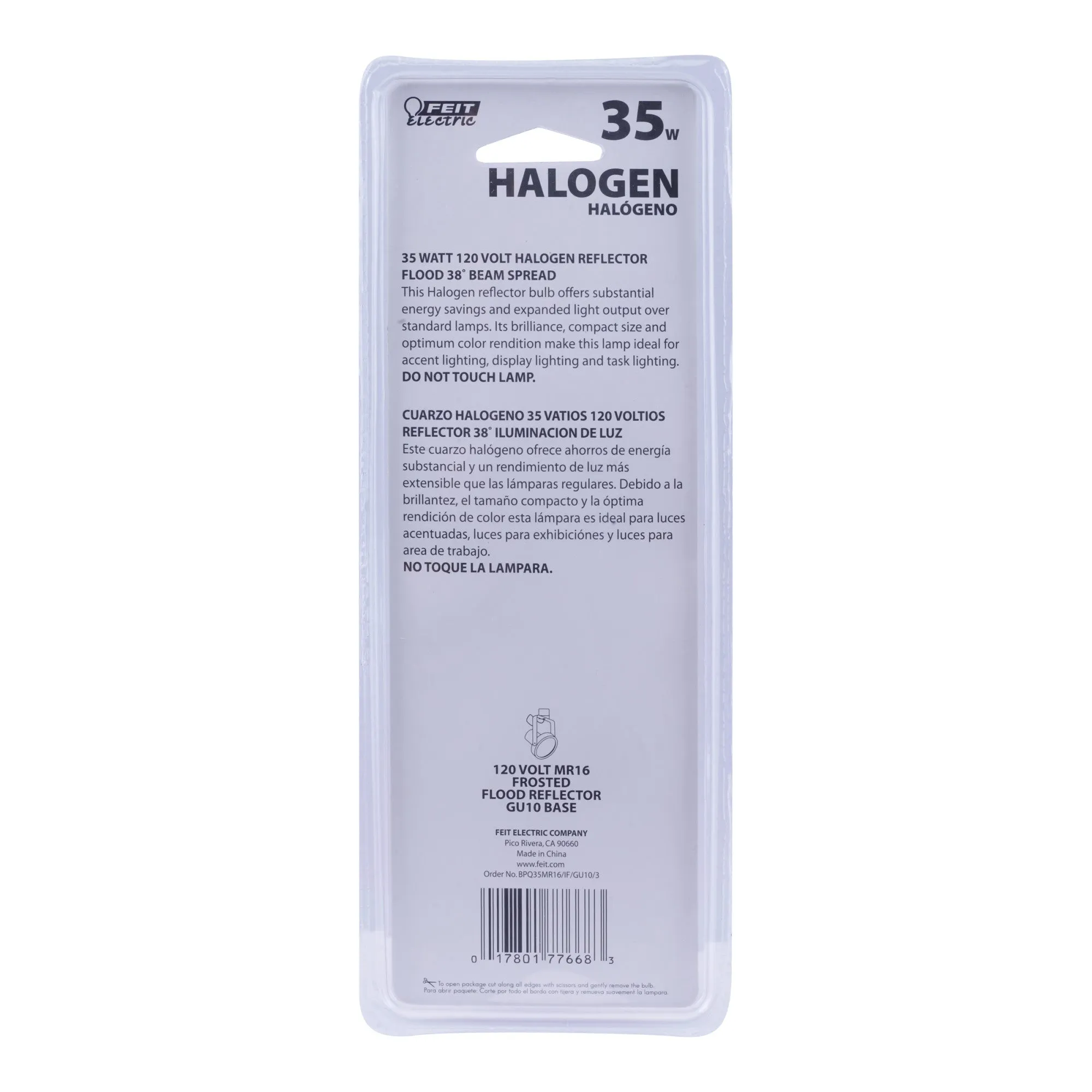 35W Warm White (3000K) GU10 Base MR16 Halogen Light Bulb (3- Pack)