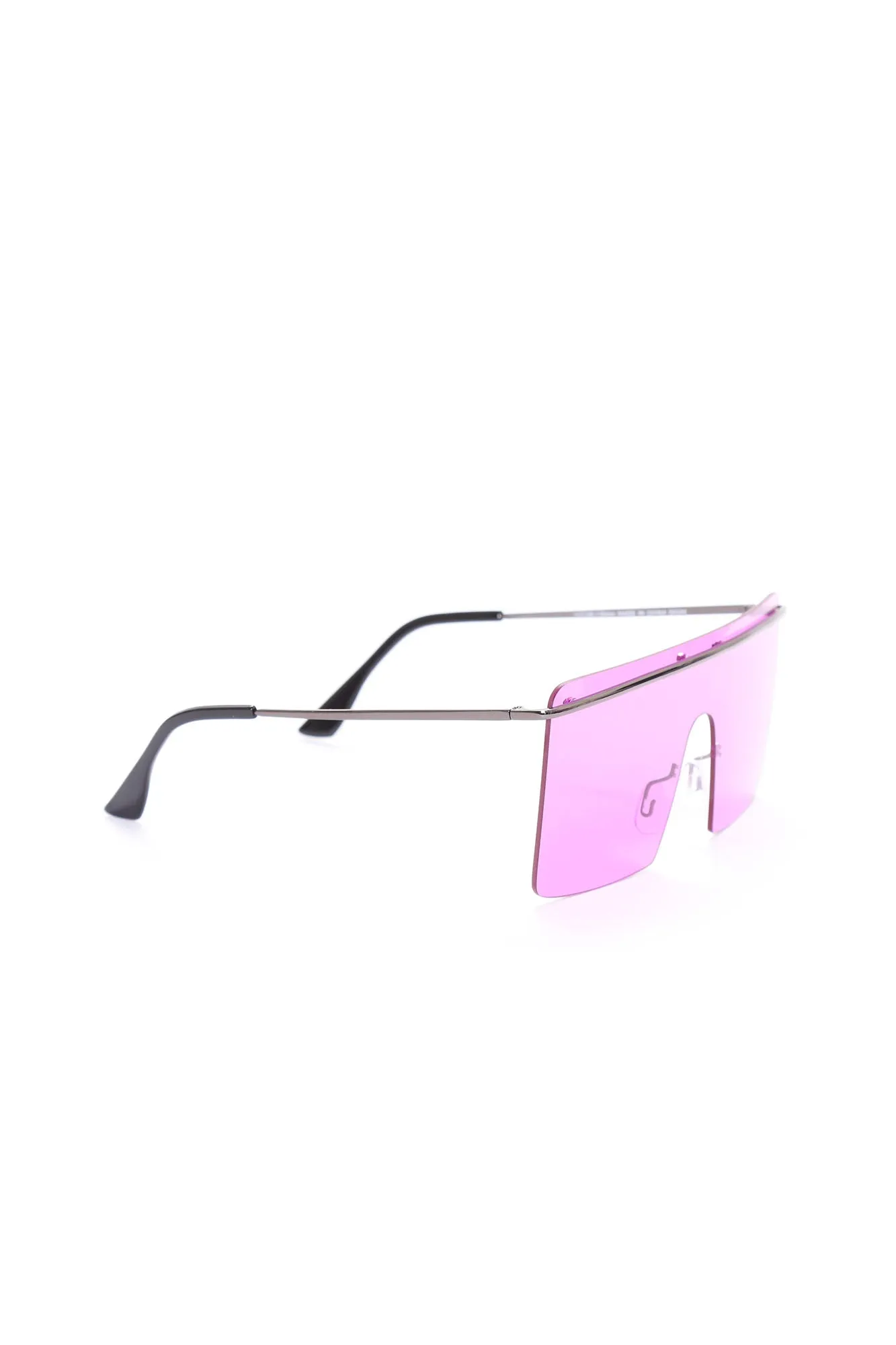 90's Vibe Shield Sunglasses - Purple