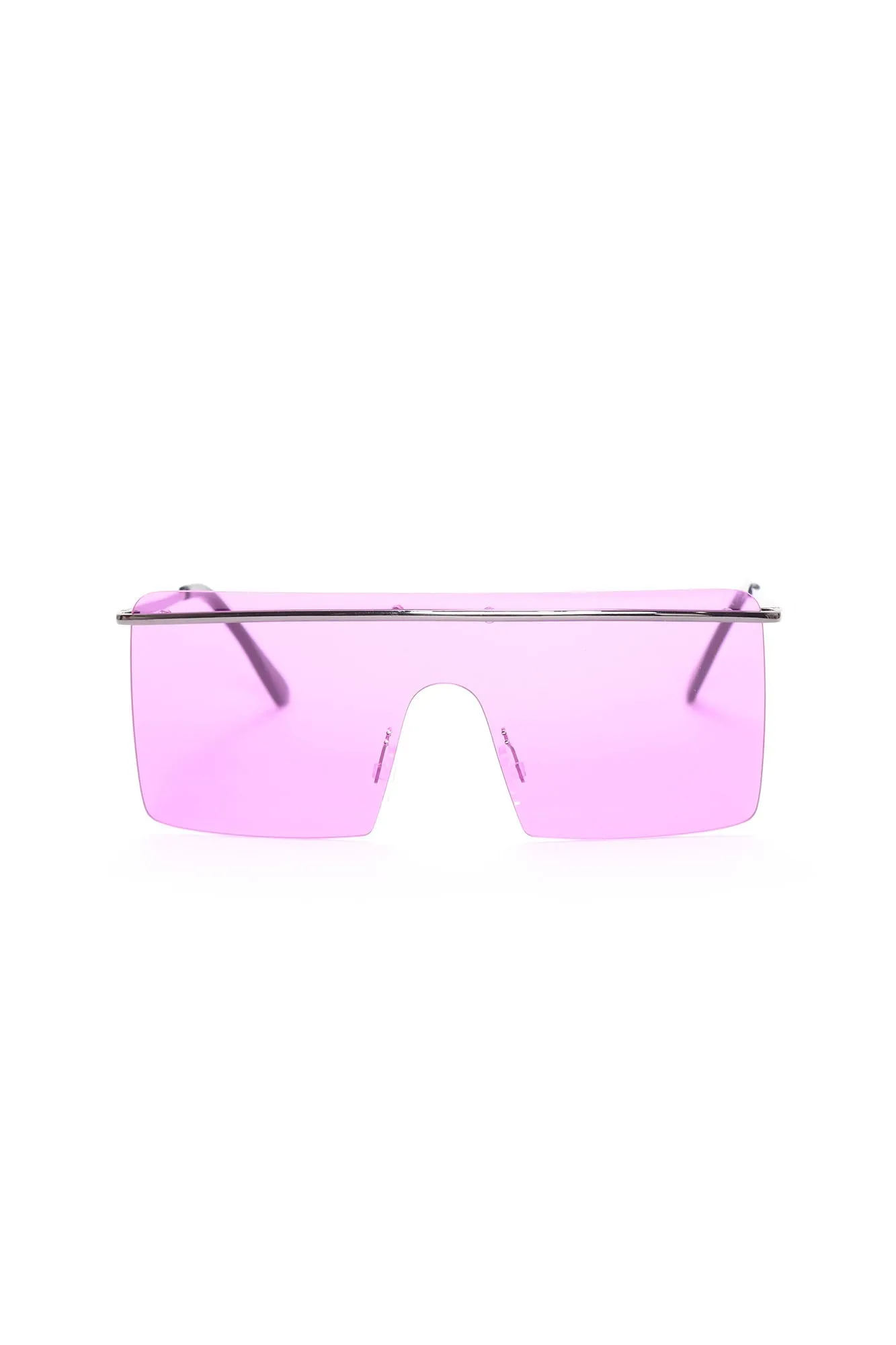 90's Vibe Shield Sunglasses - Purple