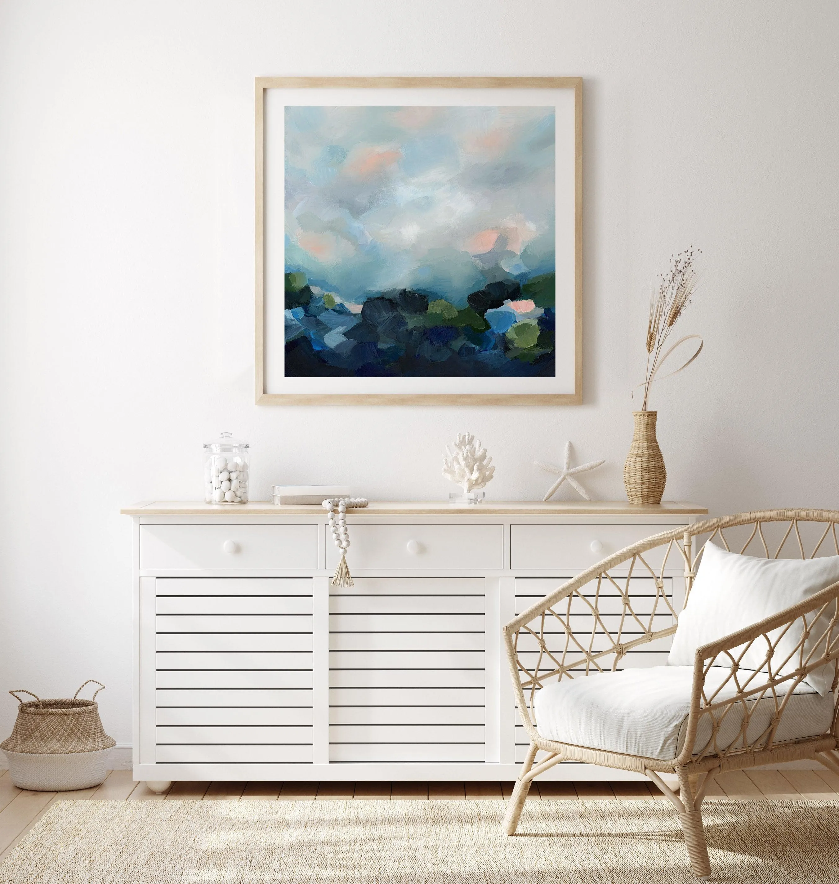 Abstract Seaview Art Print