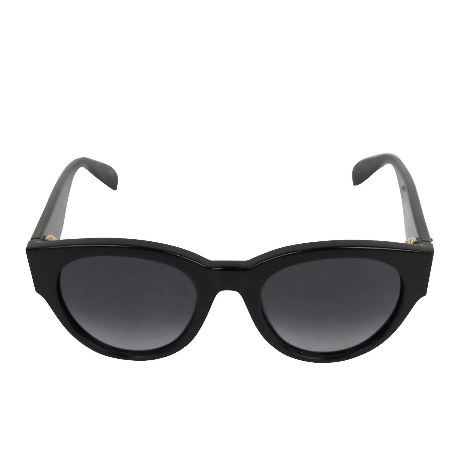 Alexander McQueen Unisex Spike Detail Black Acetate Sunglasses