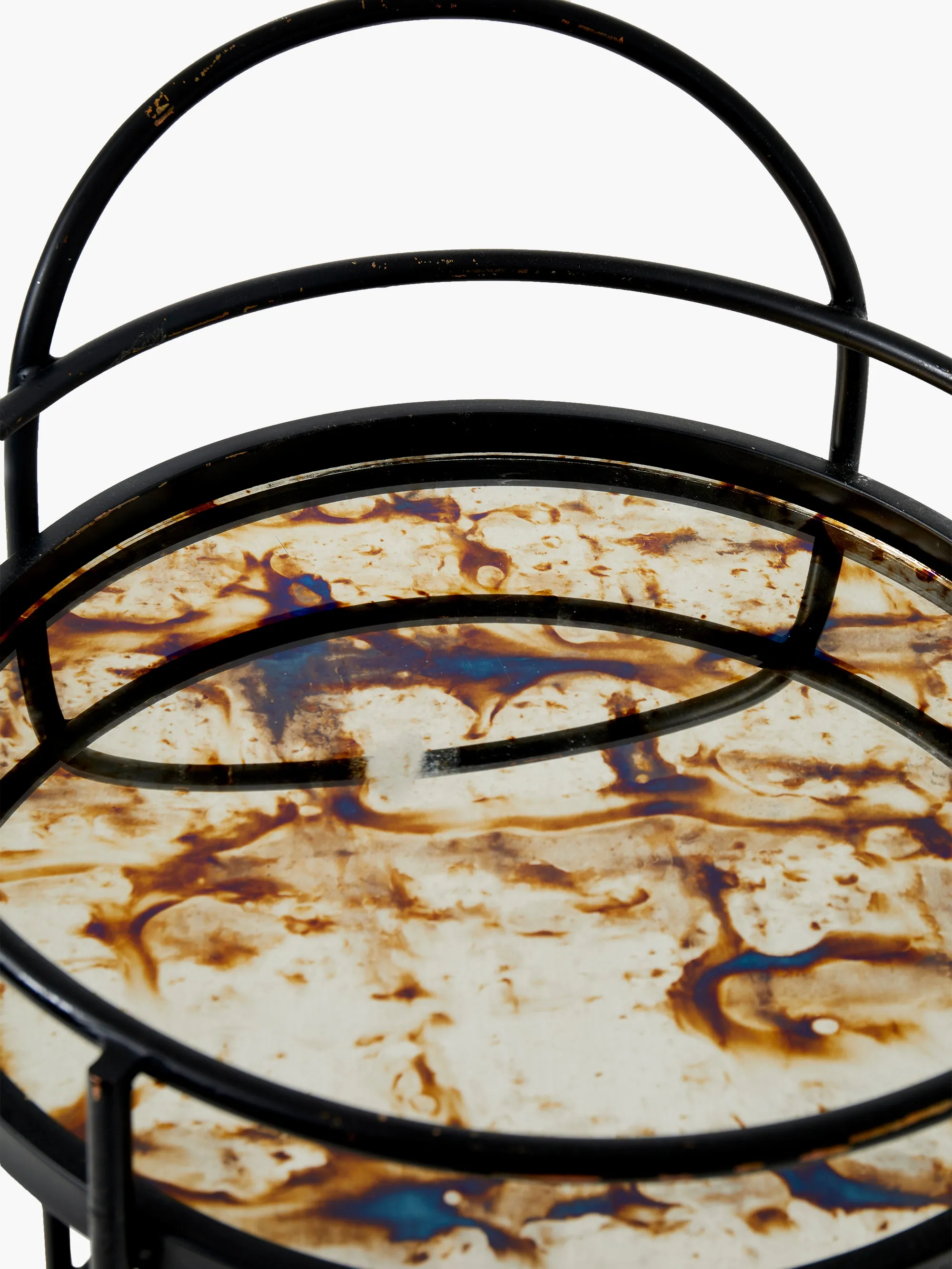 Antique Mirrored Drinks Trolley