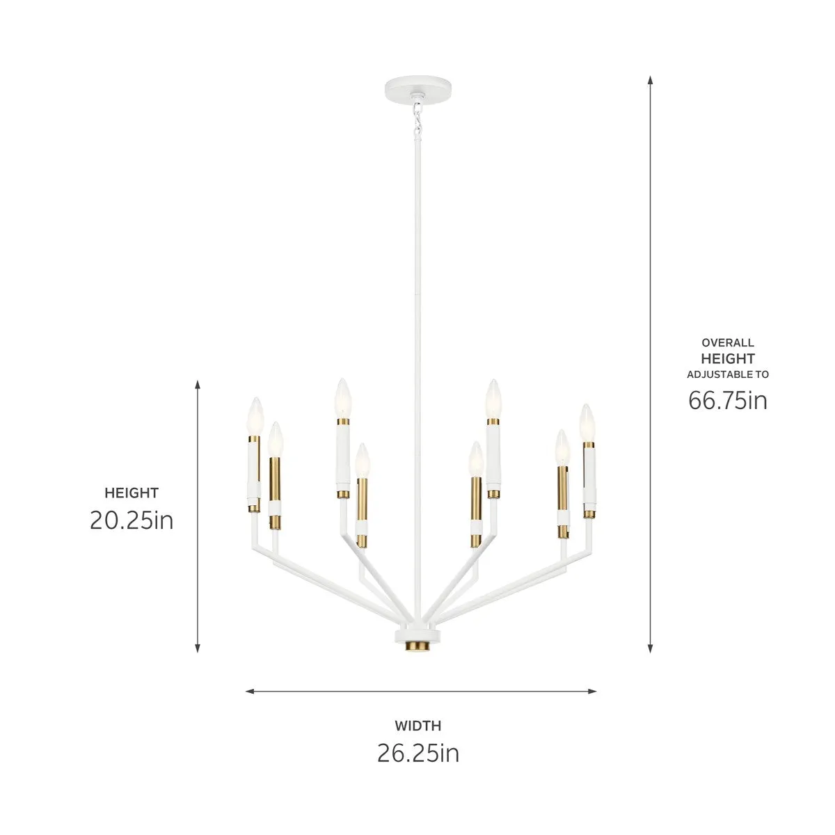 Armand 26" 8-Light Chandelier