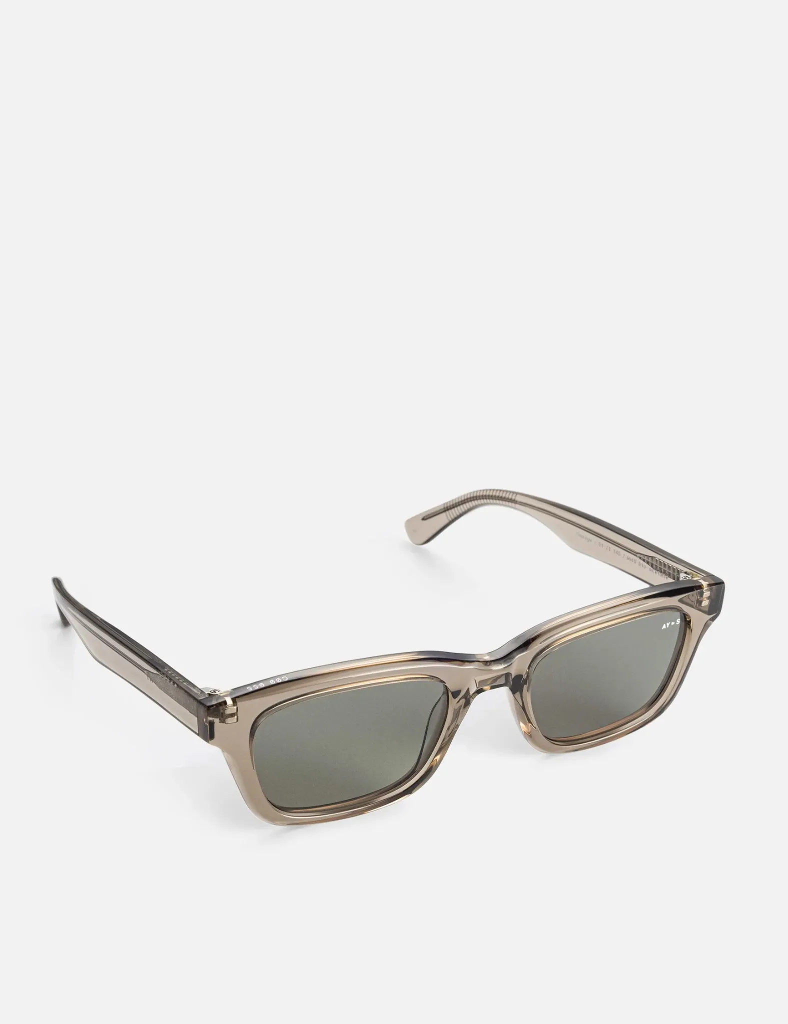 AY Studios Luxe Savage Sunglasses - Stylish Transparent Oyster Frame