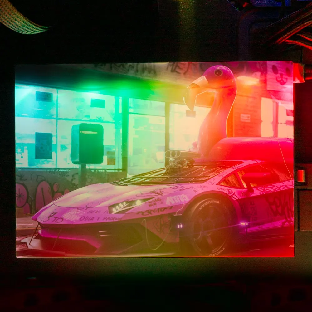 Bad Flamingo RGB HDD Cover Horizontal