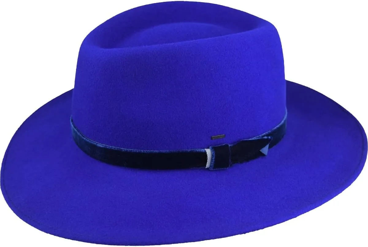 Bailey of Hollywood Levon Fedora - Lazuli Blue/S Lazuli Blue, Small