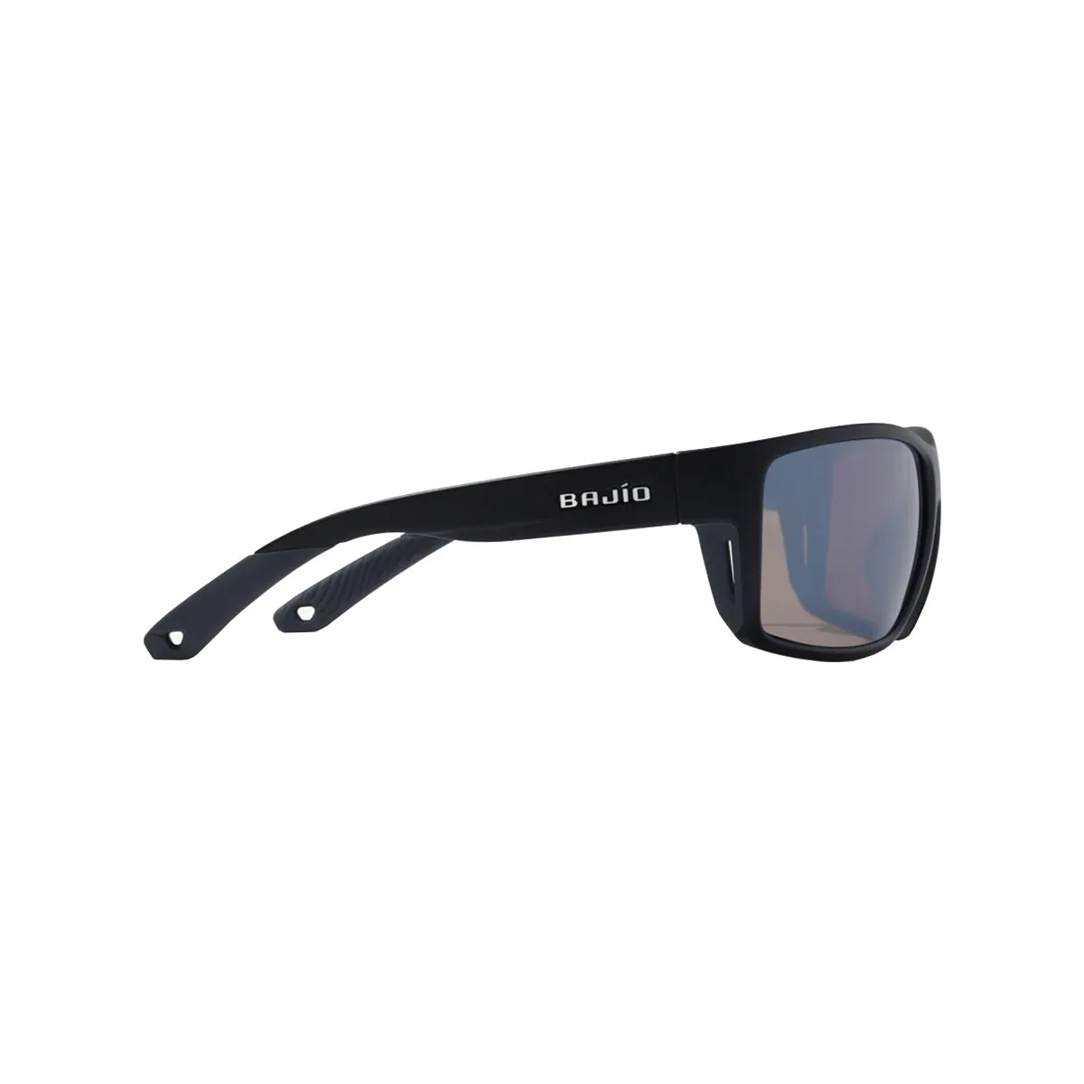 Bajio Sunglasses Bales Beach Black Matte Cuda Silver Mirror