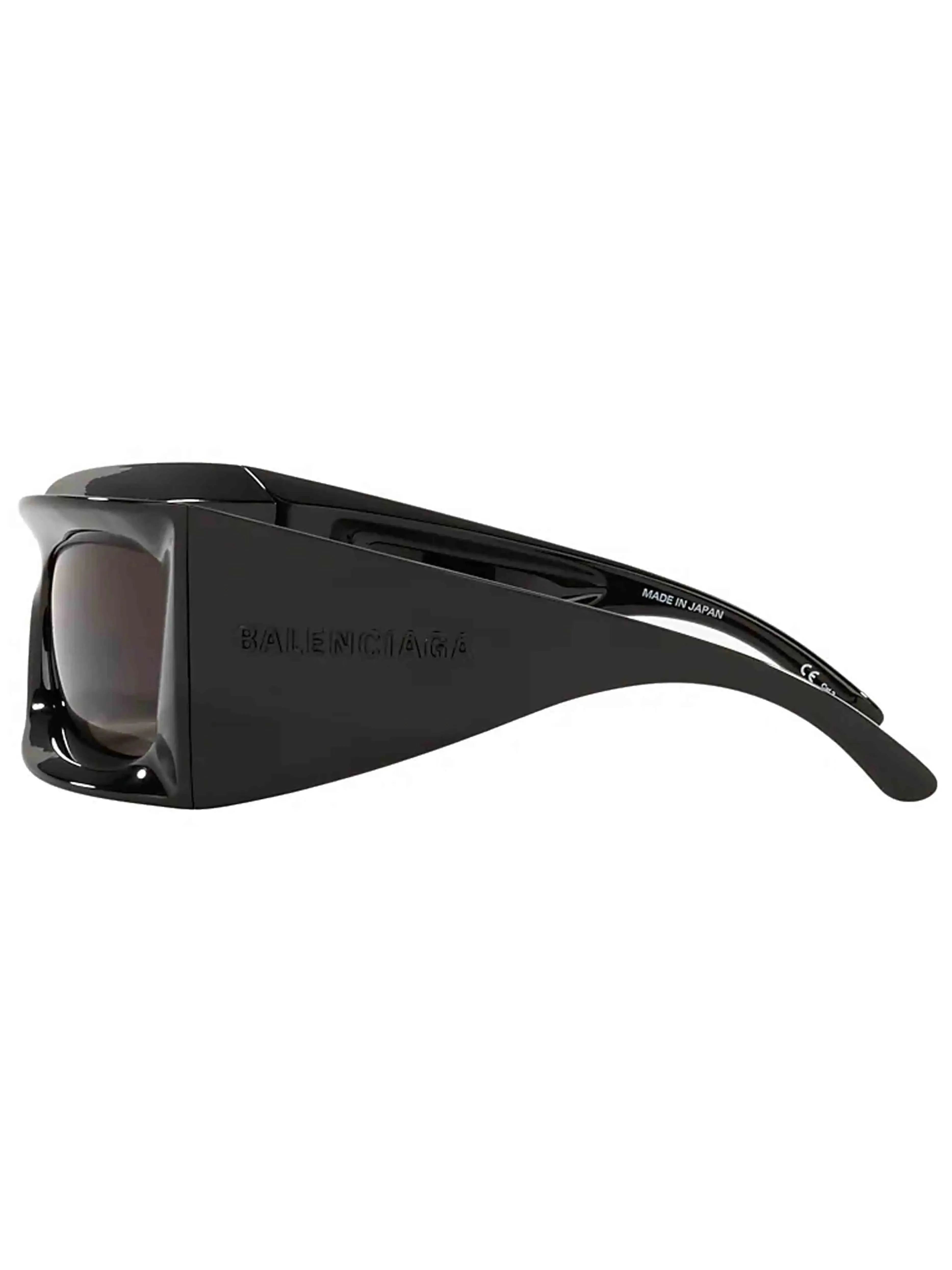 Balenciaga BB0156S Oversized Black Luxury Fashion Sunglasses