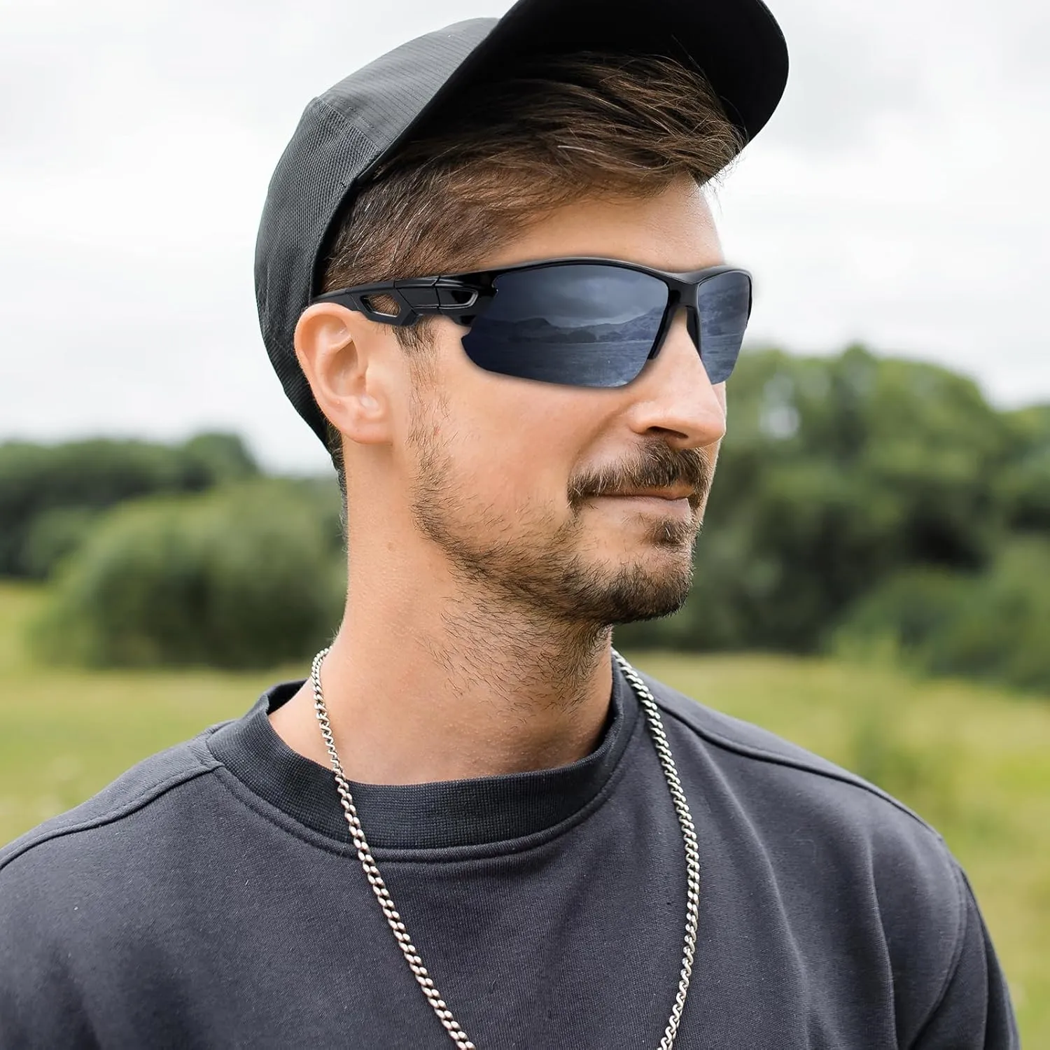 BEACOOL Polarized Sports Sunglasses for Men Women Youth Baseball Fishing Cycling Running Hiking Motorcycle Tac Glasses UV400