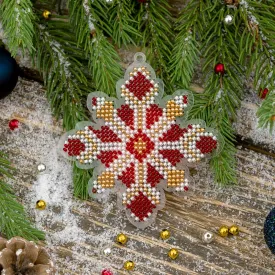 Bead embroidery kit on a plastic base FLPL-021