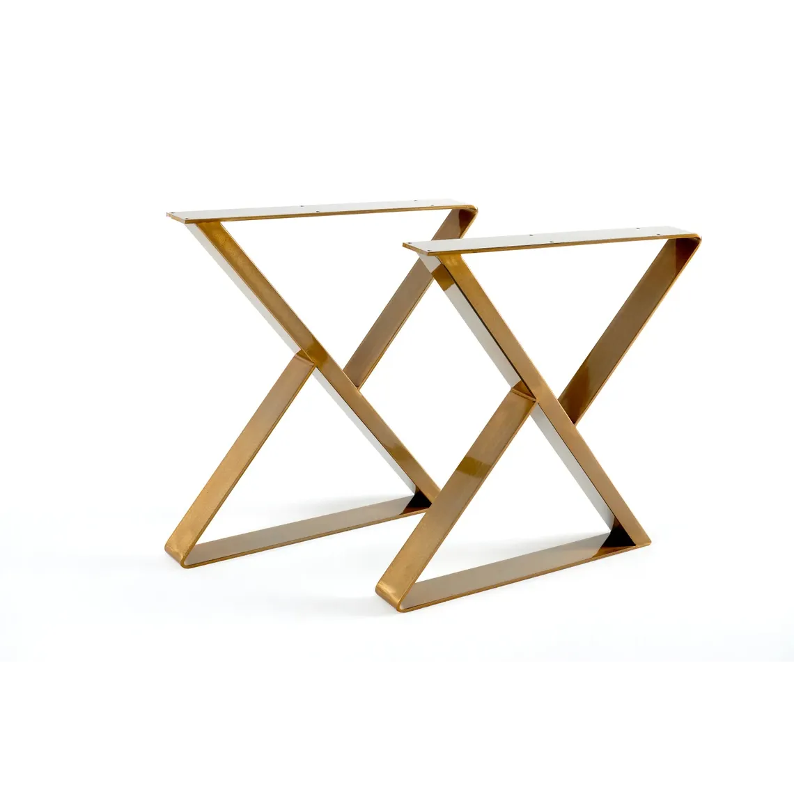 bingltd - 28" Tall Metal X Frame Table Base - Set of 2 (MT-1002-IR)