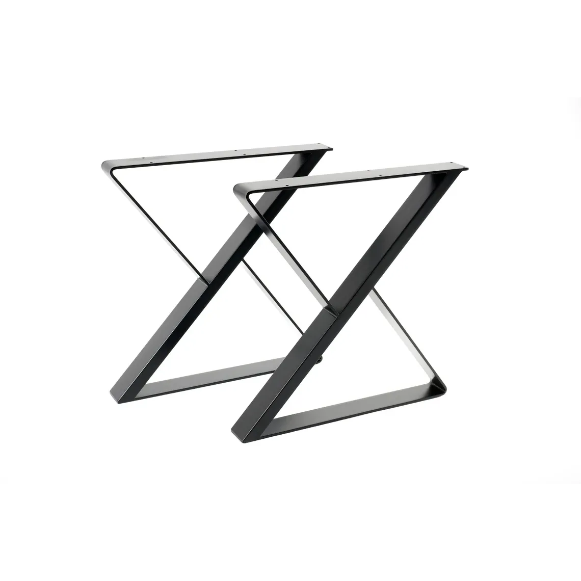 bingltd - 28" Tall Metal X Frame Table Base - Set of 2 (MT-1002-IR)