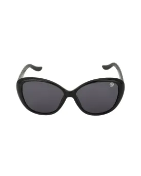 Black Toned With Uv Protected Lens Rectangle Sunglass For Women