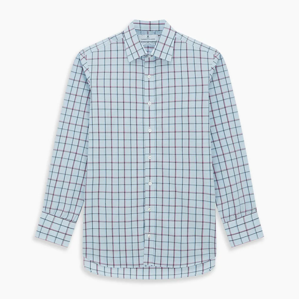 Blue and Pink Tattersall Check Mayfair Shirt