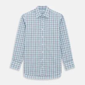 Blue and Pink Tattersall Check Mayfair Shirt