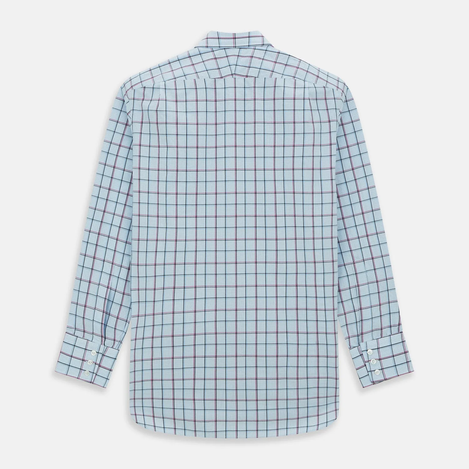Blue and Pink Tattersall Check Mayfair Shirt