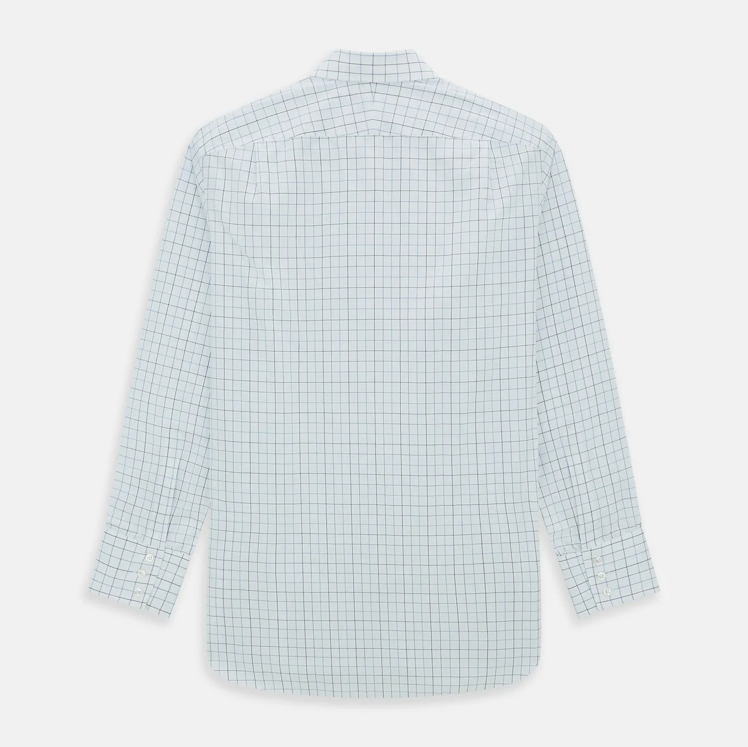Blue Grid Check Mayfair Shirt