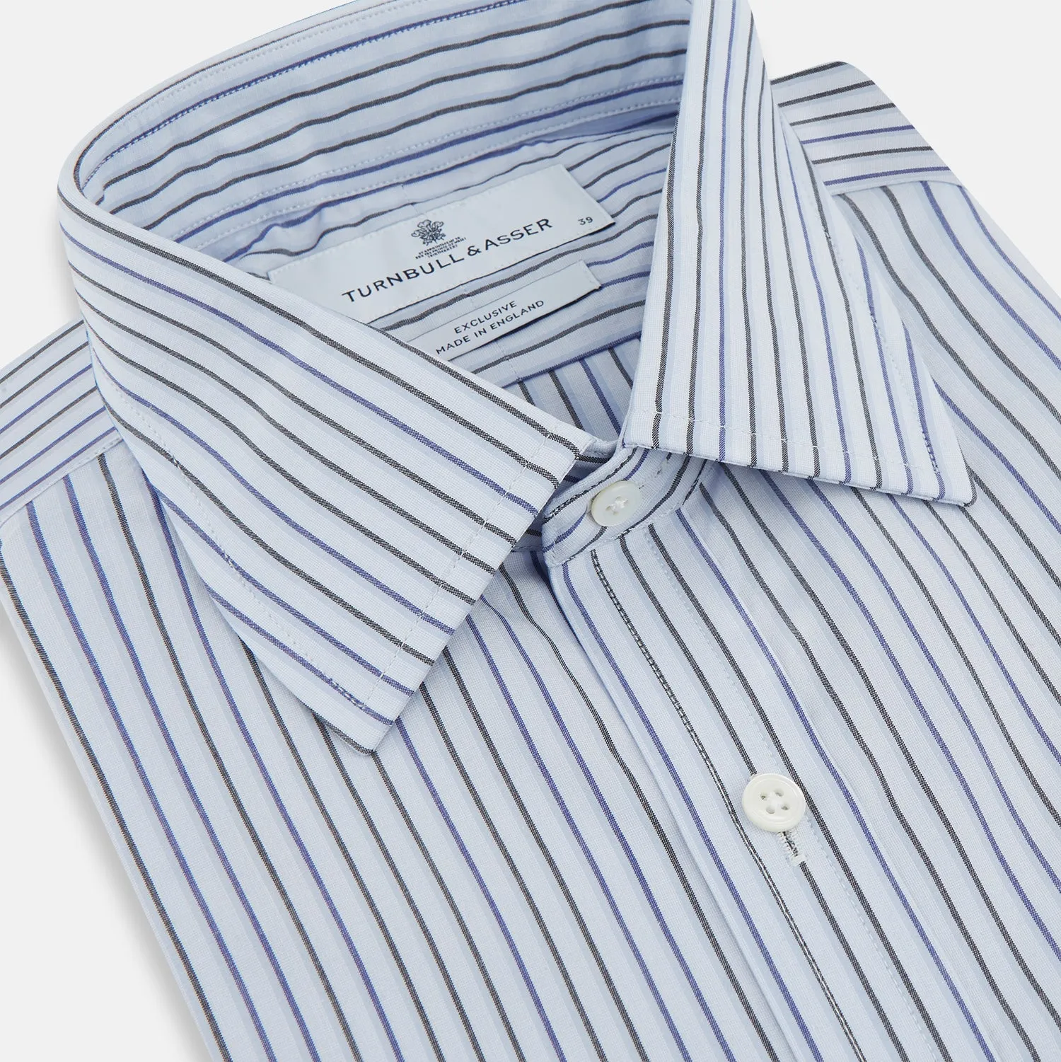 Blue Shadow Pinstripe Mayfair Shirt