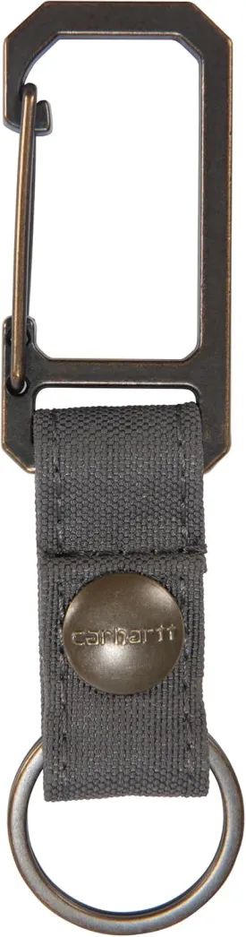 Carhartt Unisex Adult Durable Metal Key Keeper, Belt Loop Key Ring Holder with Self-Locking Metal Gate Clip for Car/Home Keys