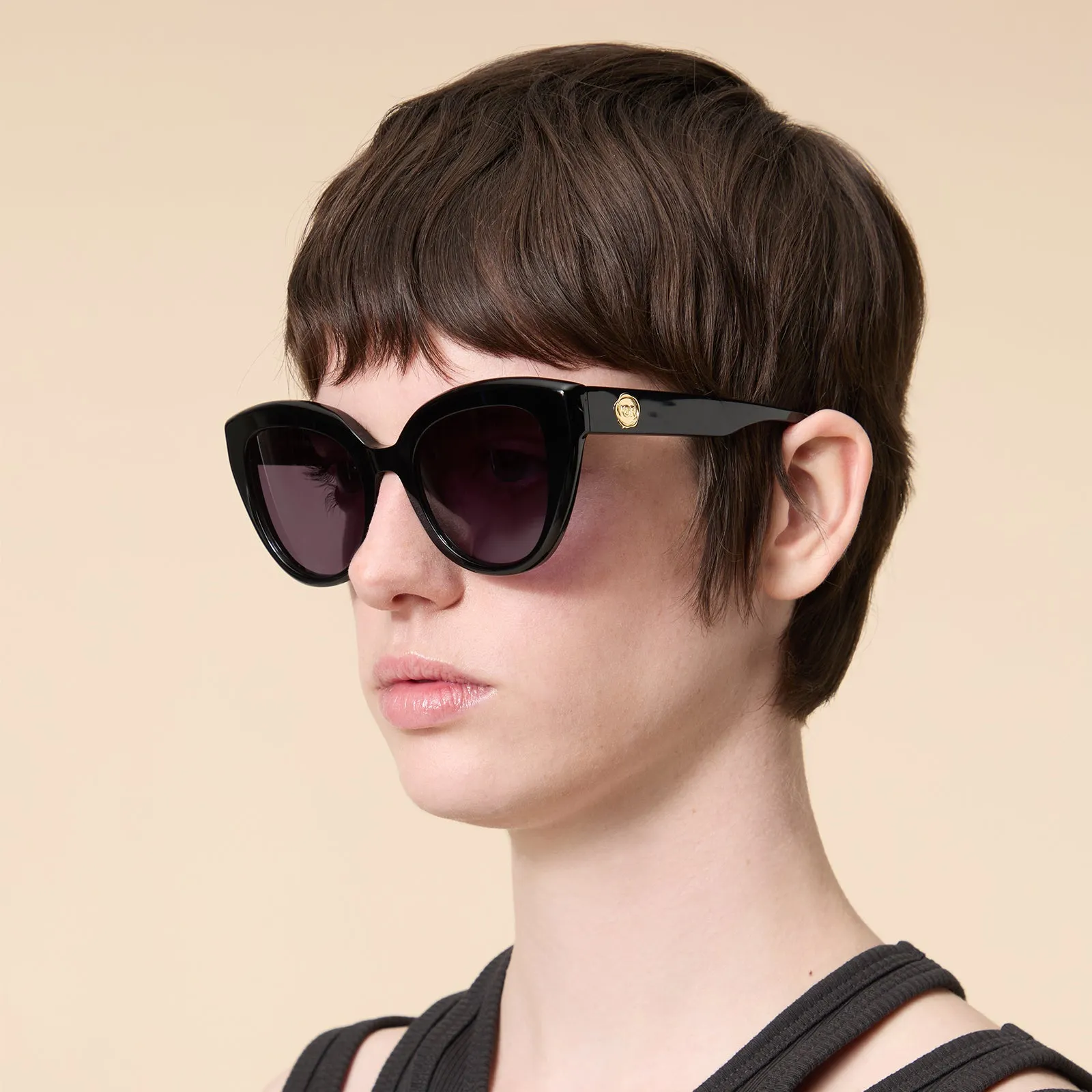 CAT-EYE ACETATE SUNGLASSES