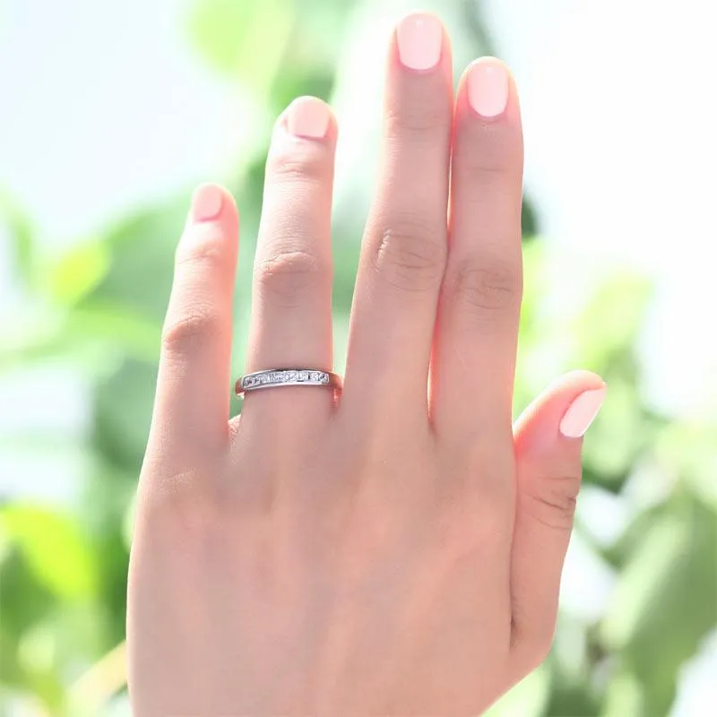 Channel Set Princess Cut Band