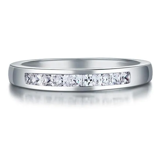 Channel Set Princess Cut Band
