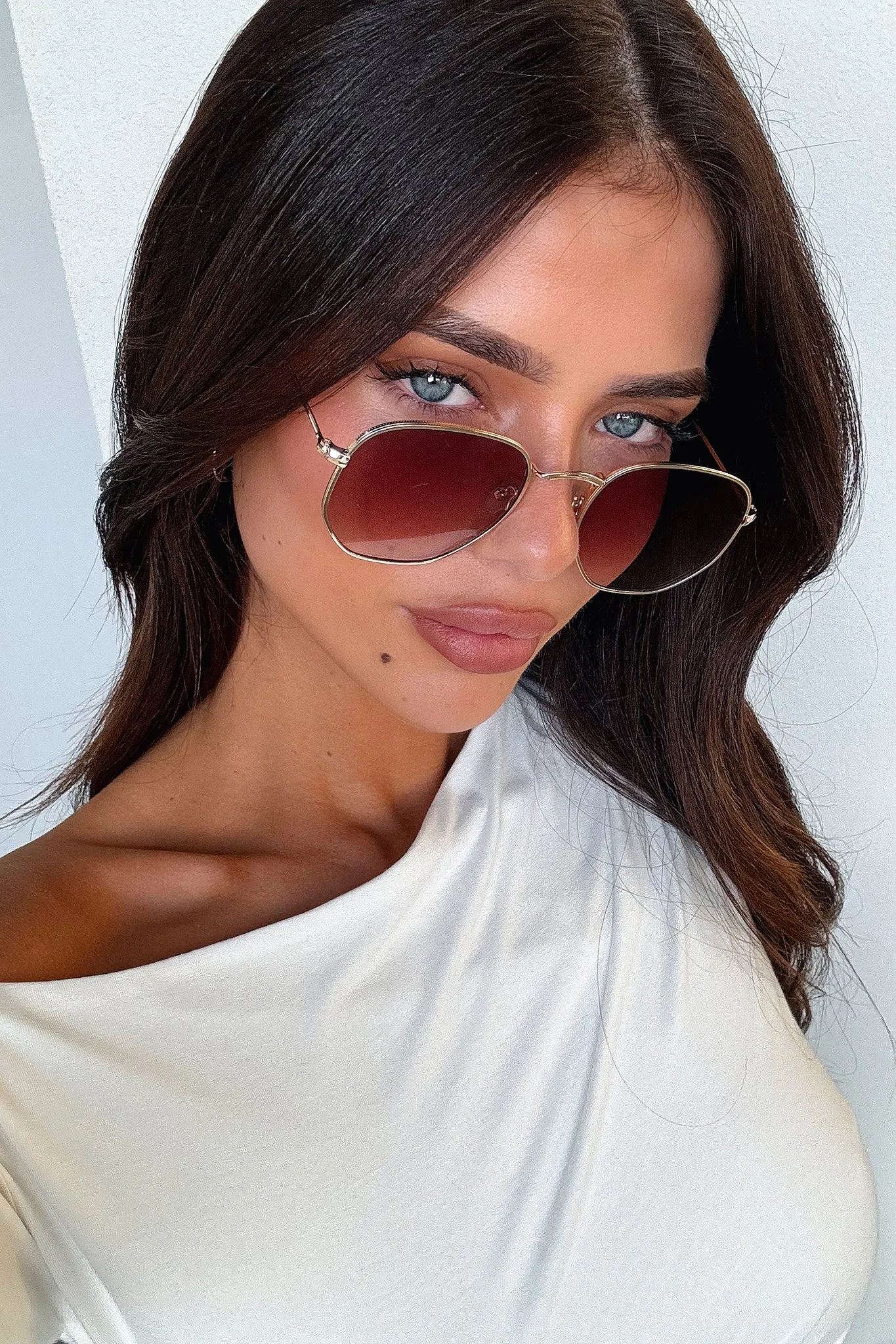 Cillian Sunglasses - Gold/Brown Gradient