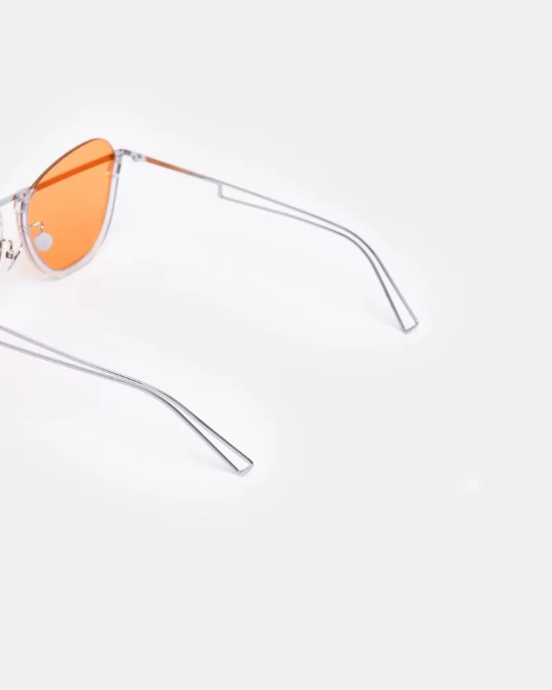 Clear Frame Sunglasses in Yellow
