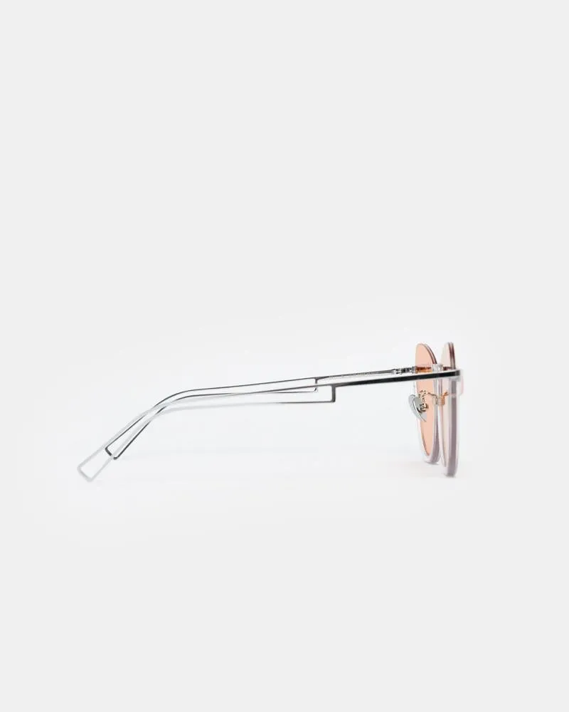 Clear Frame Sunglasses in Yellow