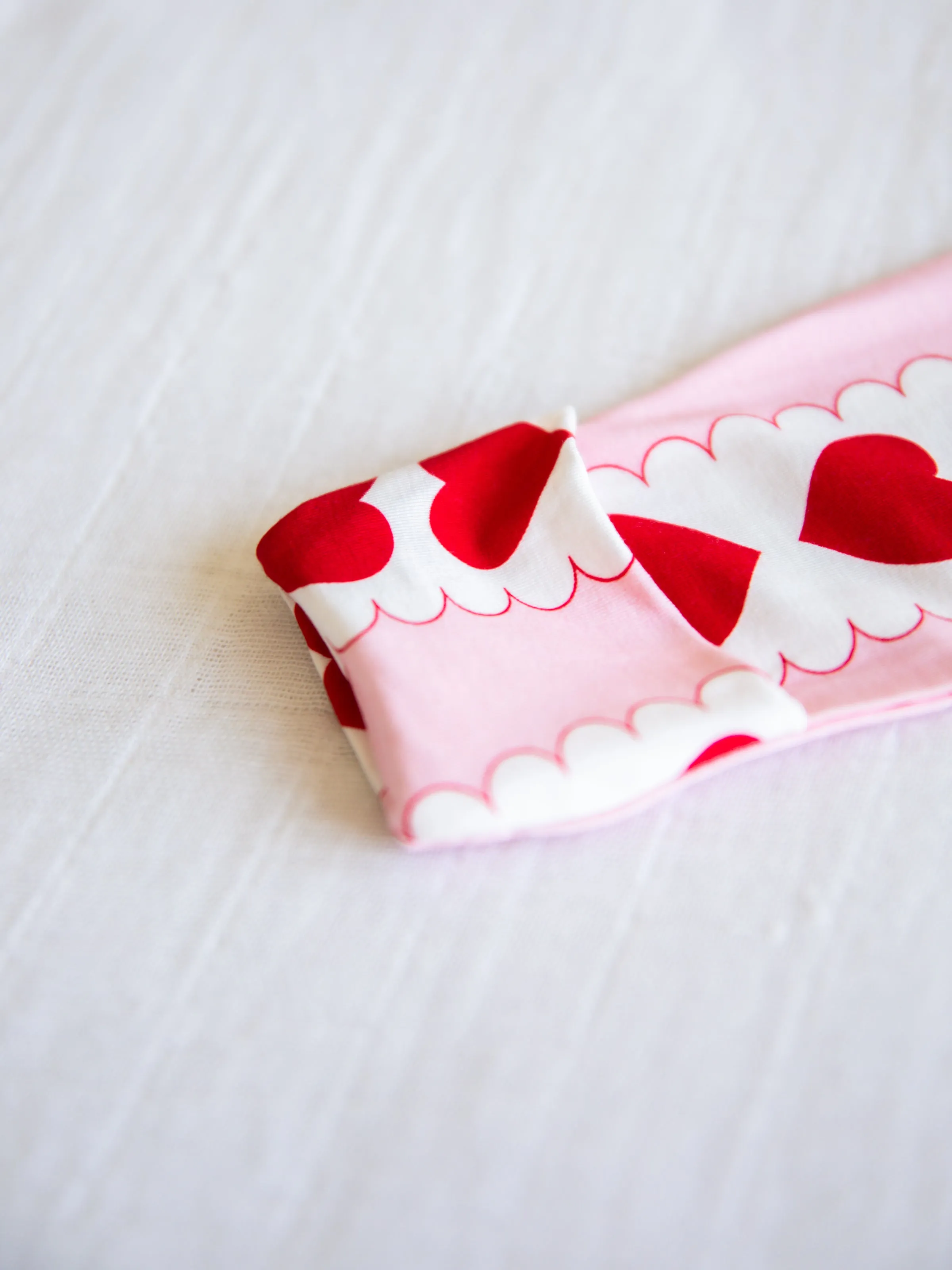 Cloud Layette - Blushing Mirrored Hearts