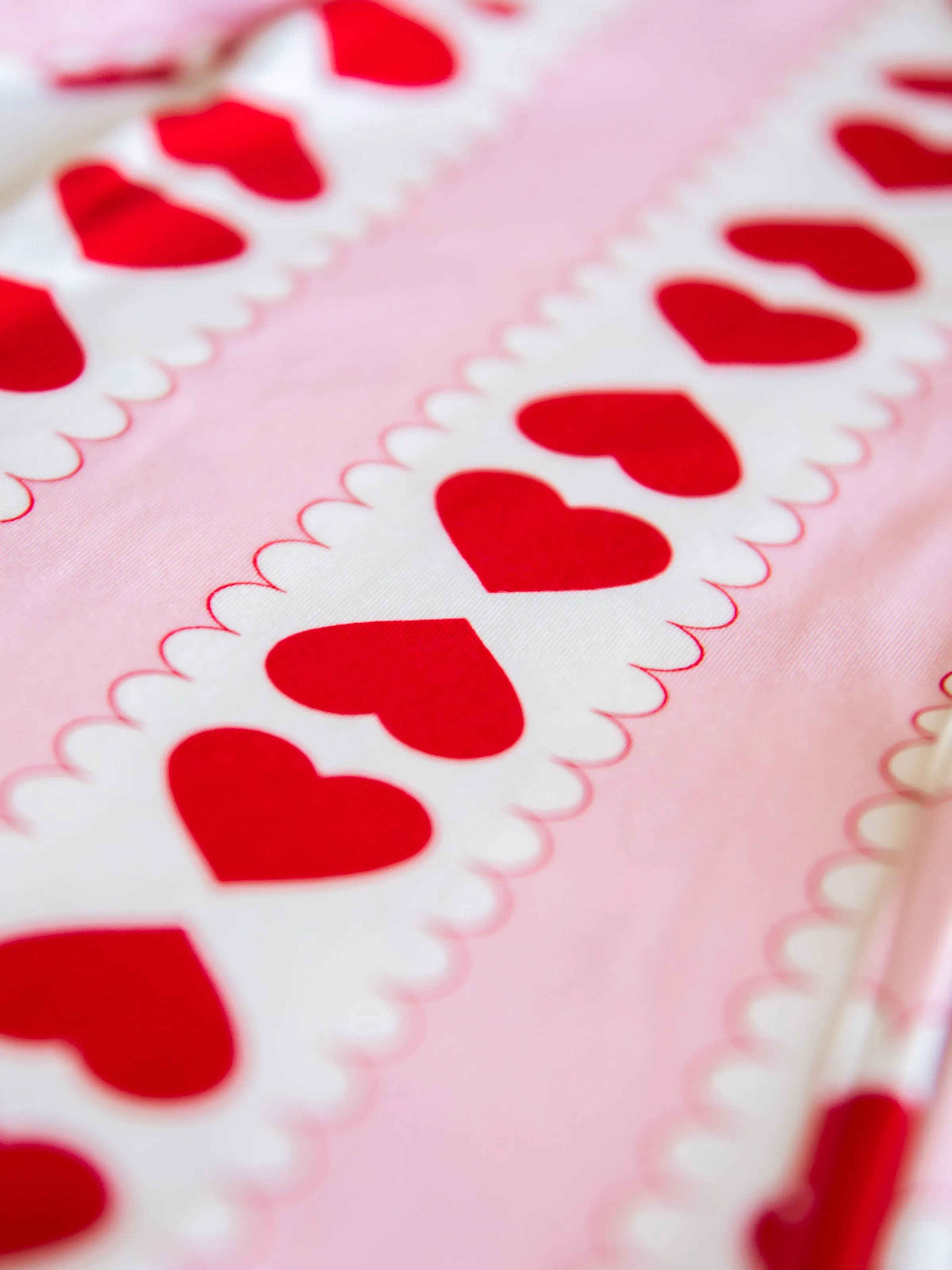 Cloud Layette - Blushing Mirrored Hearts