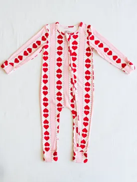 Cloud Layette - Blushing Mirrored Hearts