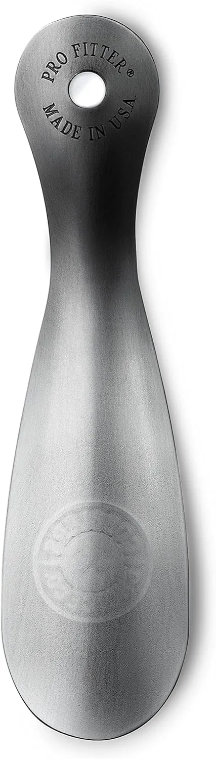 Cobbler's Choice Metal Shoe Horn - Premium Quality - Designed for Comfort & Built for Durability! (8", Pewter)