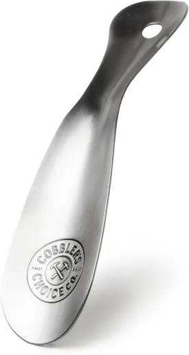 Cobbler's Choice Metal Shoe Horn - Premium Quality - Designed for Comfort & Built for Durability! (8", Pewter)