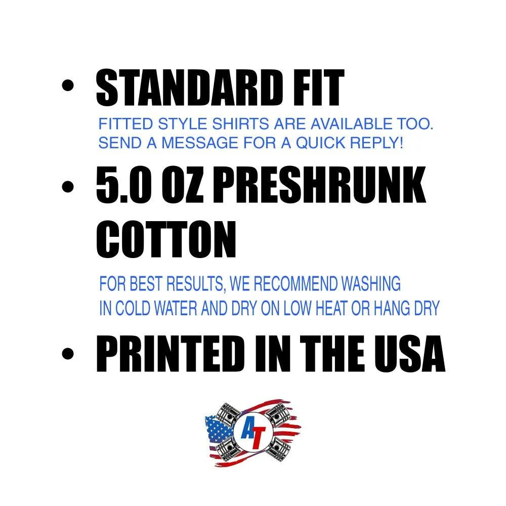 Crew Cab Square Body T-Shirt With American Flag Design