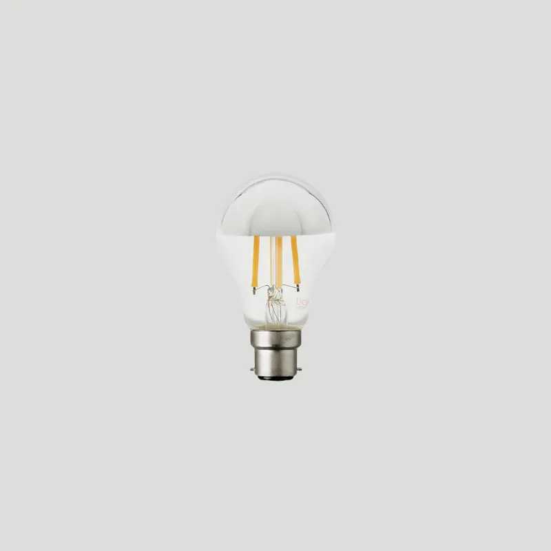 Dimmable B22 LED Mirrored Cap | A60 | 9W | 2700K