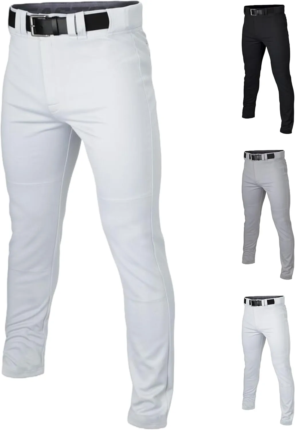 Easton Men's Rival  Baseball Pants | Full Length Semi-Relaxed Fit | Adult Sizes | Solid | Multiple Colors