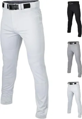 Easton Men's Rival  Baseball Pants | Full Length Semi-Relaxed Fit | Adult Sizes | Solid | Multiple Colors