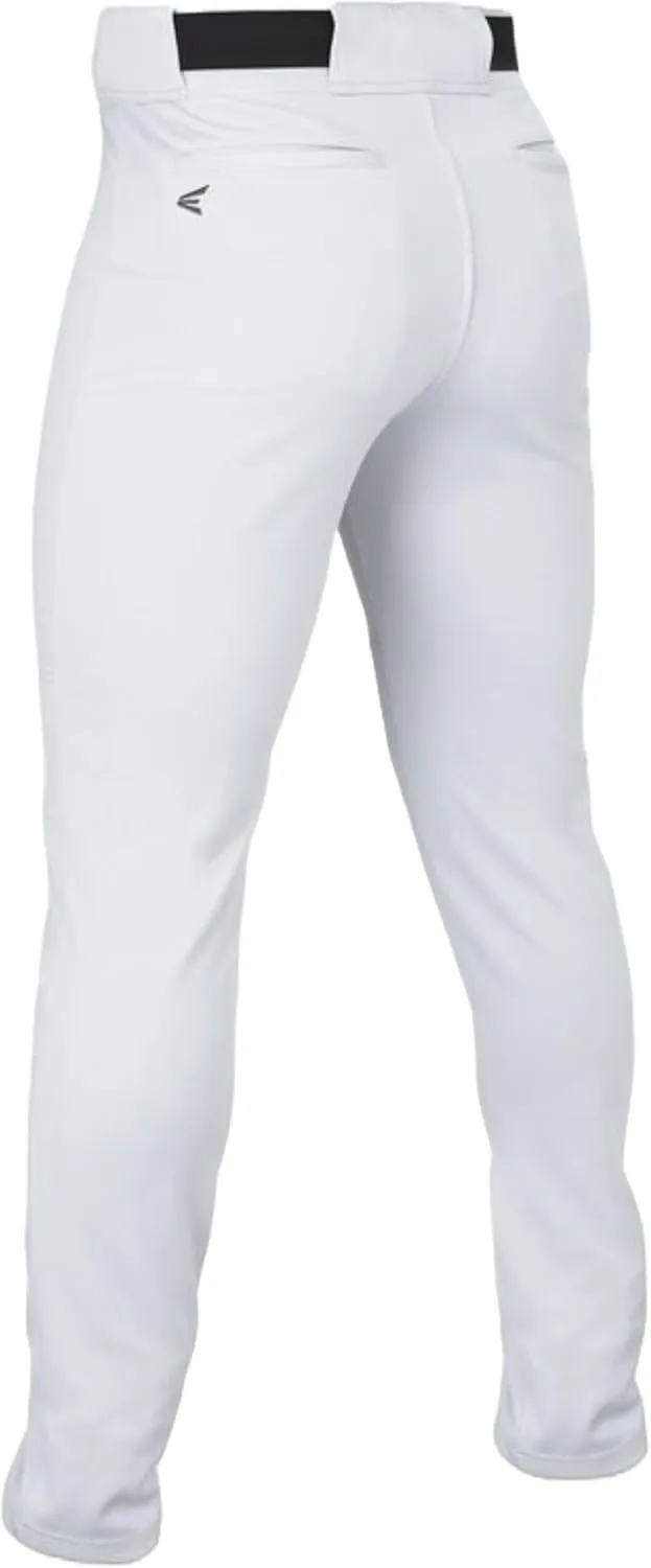 Easton Men's Rival  Baseball Pants | Full Length Semi-Relaxed Fit | Adult Sizes | Solid | Multiple Colors