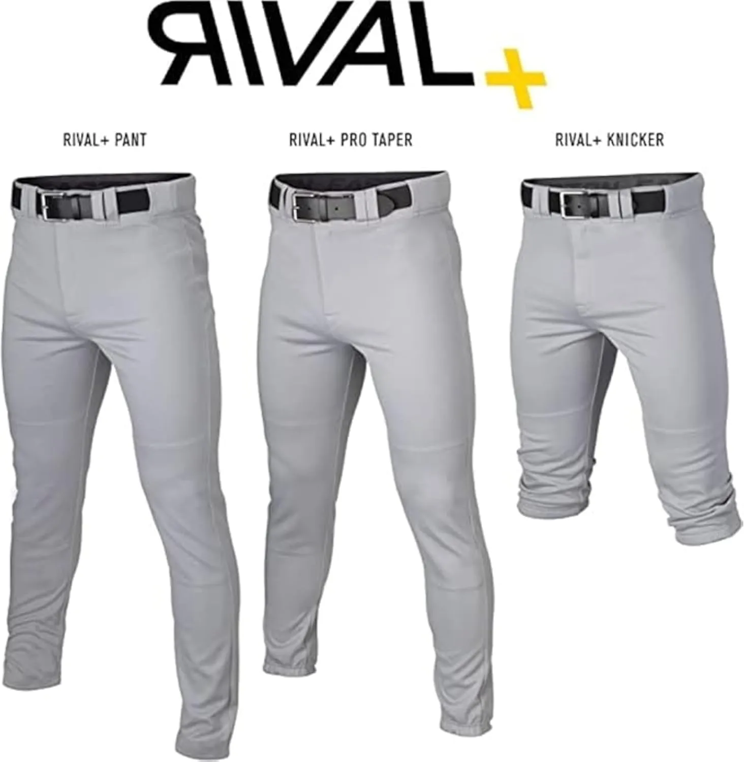 Easton Men's Rival  Baseball Pants | Full Length Semi-Relaxed Fit | Adult Sizes | Solid | Multiple Colors