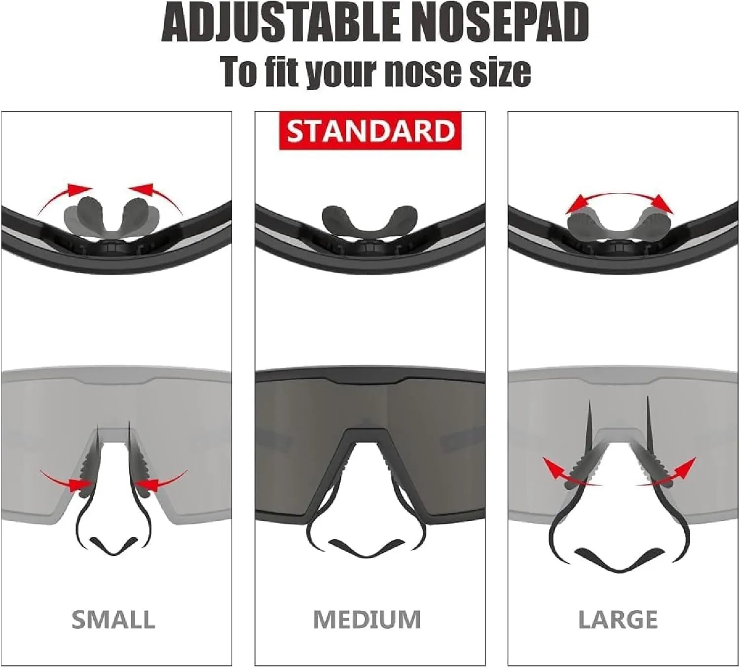 Eazyrun Polarized Small Sports Sunglasses for Youth Women, Baseball Softball Cycling Running Pickleball Padel tennis