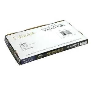 Elements - Pre-Cut Heavy Duty Tablecovers - 66" x 90" - Ultra Clear (Case Qty: 200)