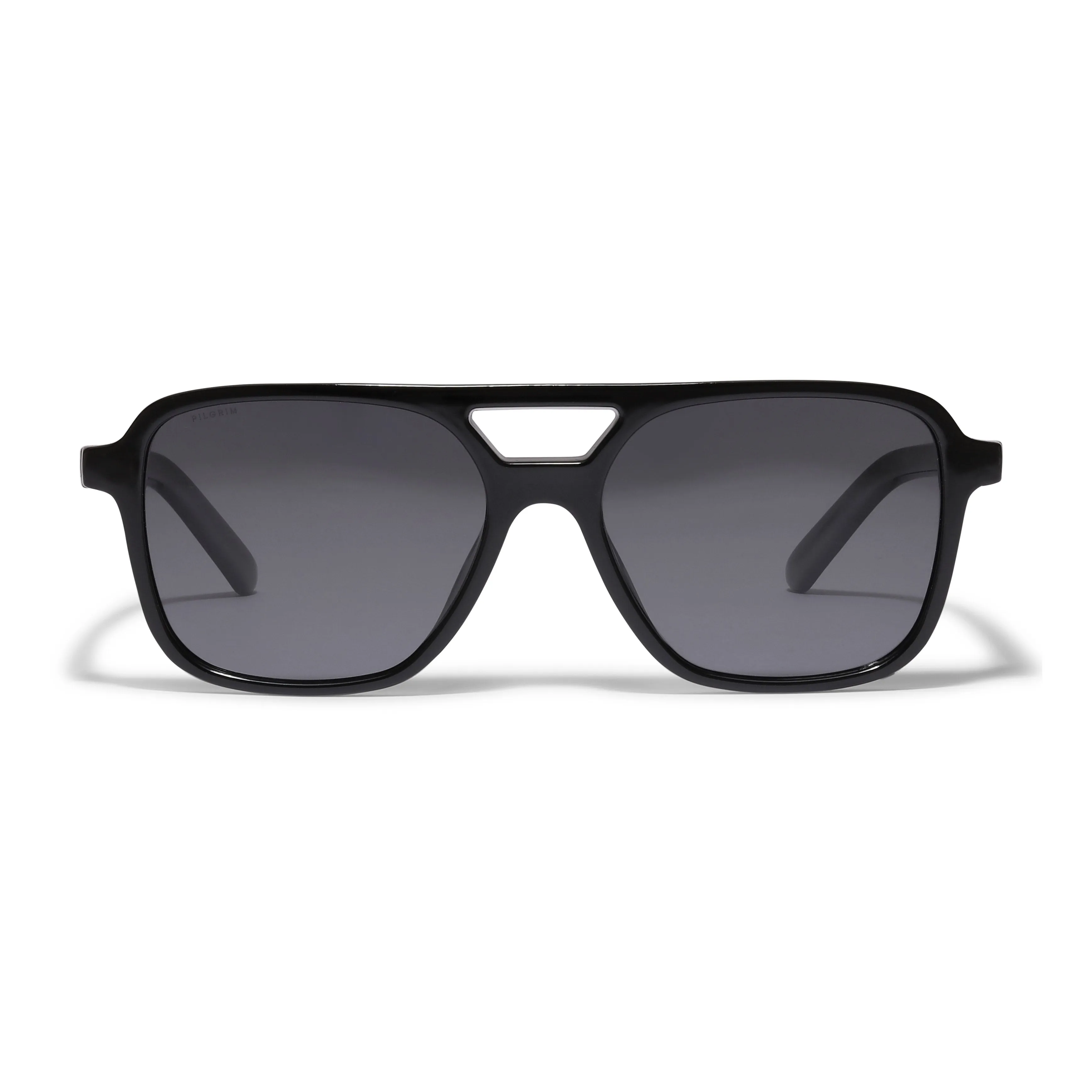ELODIE recycled pilot sunglasses black
