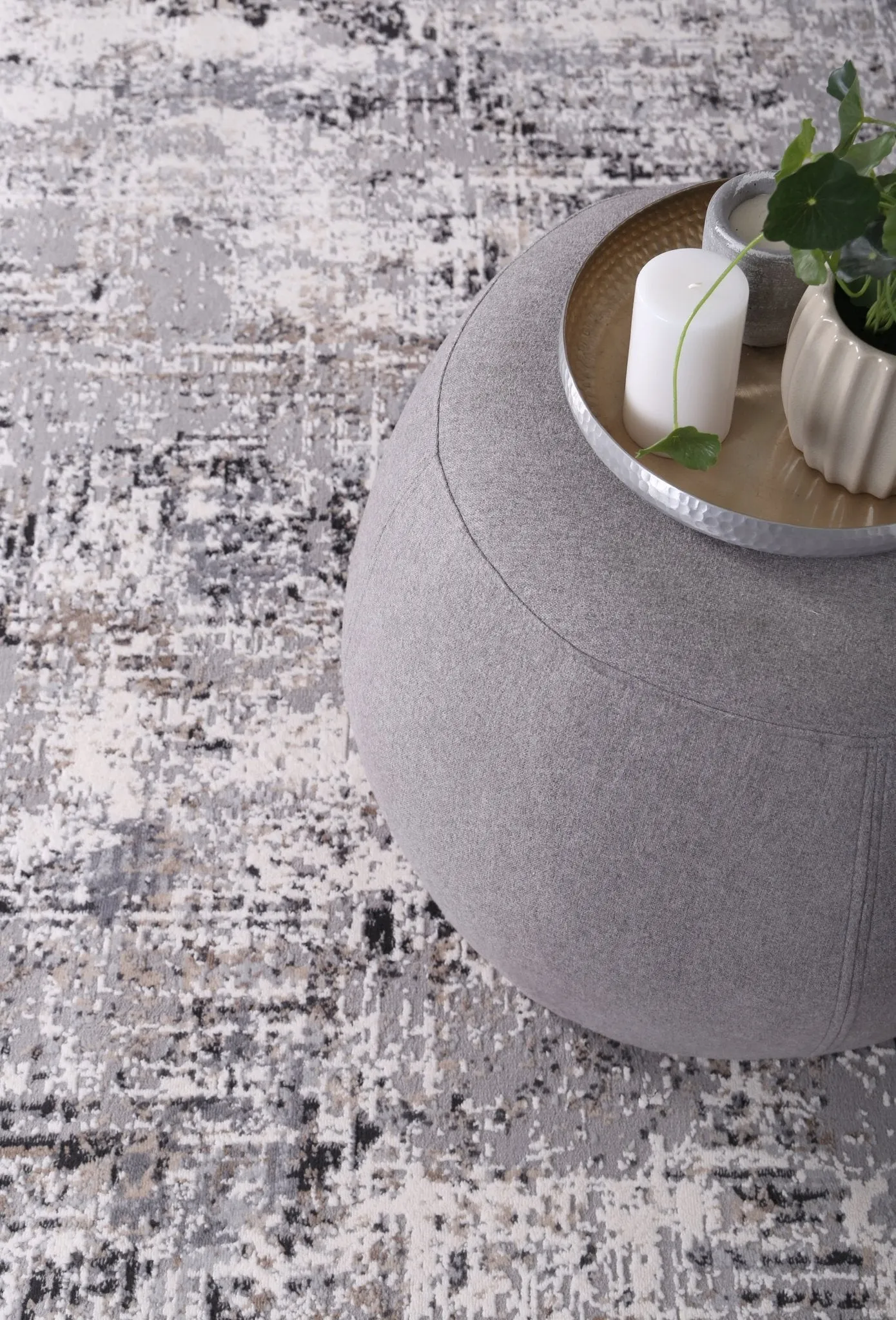 Expressions Grey Modern Rug