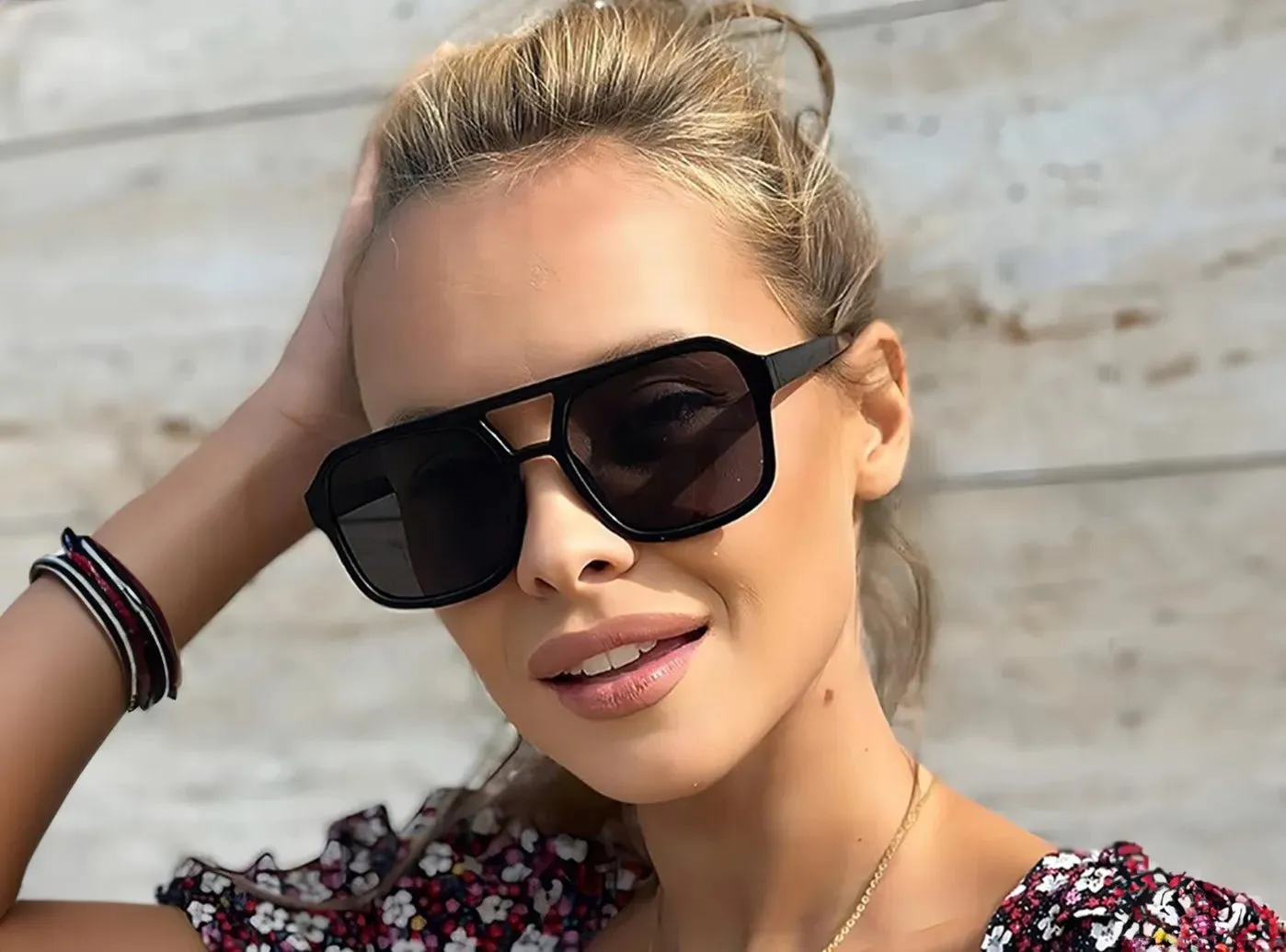 FitVille Dual-Bridge Aviator Sunglasses