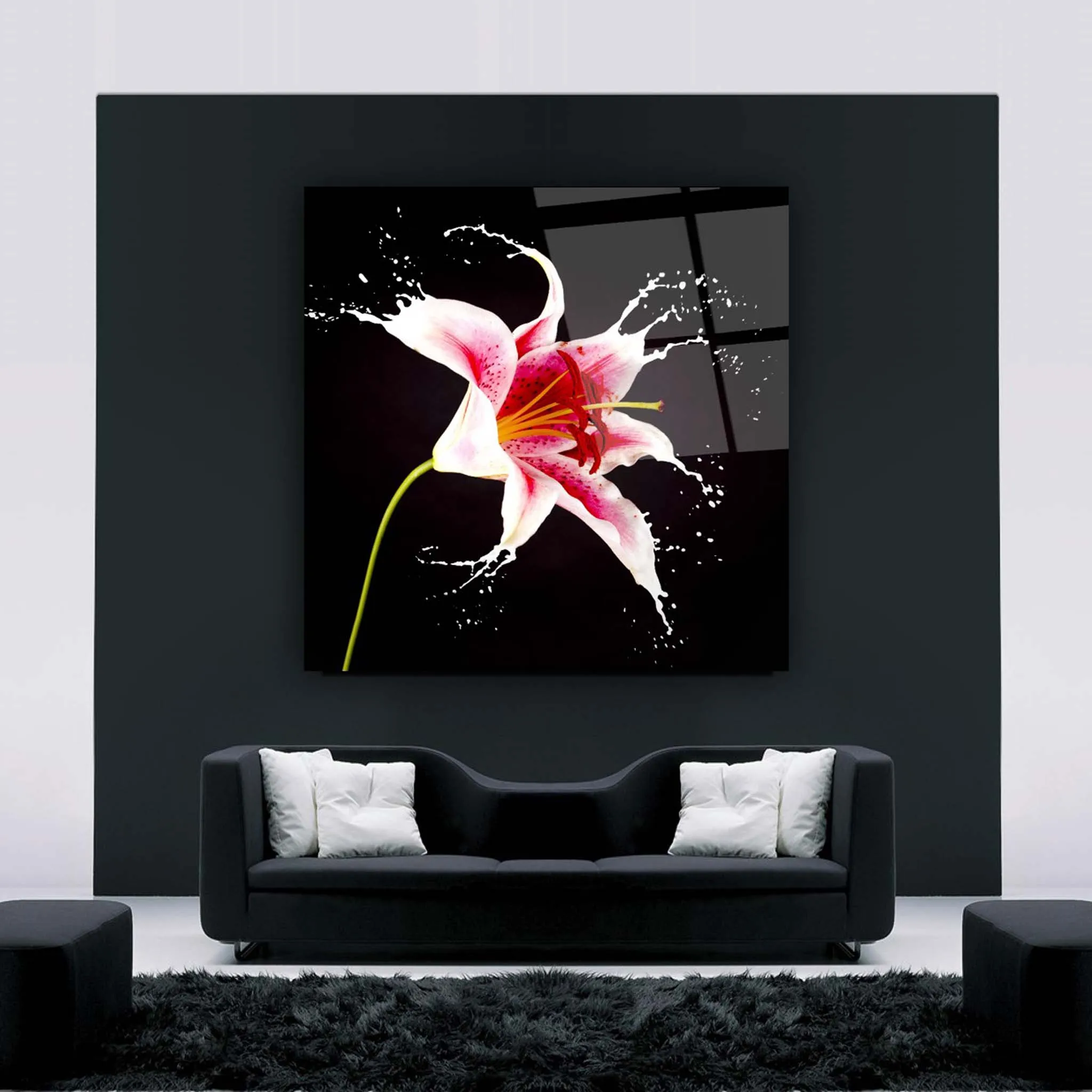 Flower Glass Wall Art 19